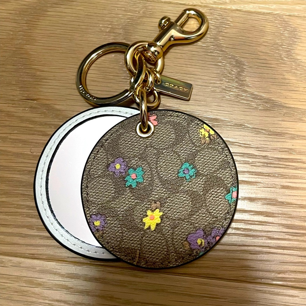 Brand new coach keychain mirror.